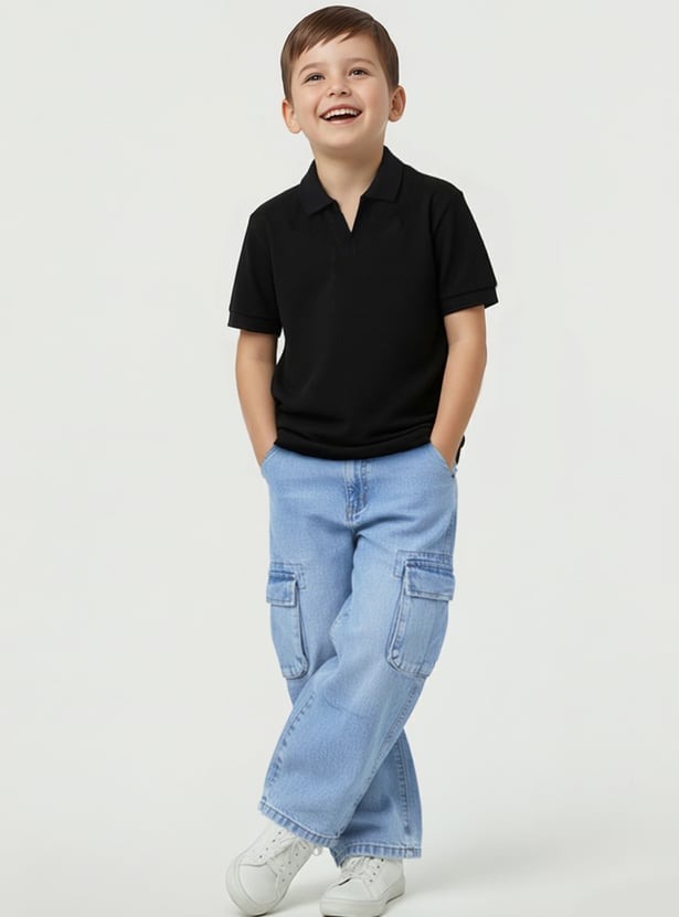 Boys Knit Polo T-shirt